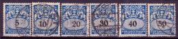 Stamps Danzig 1923-28 POSTAGE DUE STAMPS USED Lot15 - Portomarken