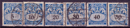 Stamps Danzig 1923-28 POSTAGE DUE STAMPS USED Lot15 - Strafport