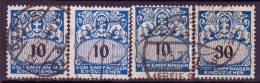 Stamps Danzig 1923-28 POSTAGE DUE STAMPS USED Lot18 - Strafport