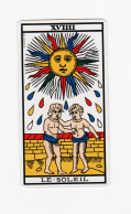 LE SOLEIL XVIII Grimaud 1980 Tarot De Marseille 12,5 X 6,5 Cm. - Cartes à Jouer Classiques