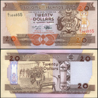 SOLOMON ISLANDS 20 DOLLARS - ND (1997) - Paper Unc - P.21a Banknote - Salomons