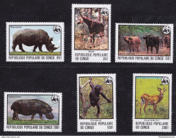 1978 CONGO - Fish , Shell , Yv. N° 499/504  WWF 6 Val.  MNH/** - Other & Unclassified