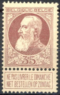 [** SUP] N° 77a, 35c Papier Mince Jaunâtre - Fraîcheur Postale - Cote: 130€ - 1905 Thick Beard