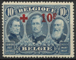 [** SUP] N° 163, 10F+10F Bleu, La Bonne Valeur - Fraîcheur Postale - Cote: 2565€ - 1914-1915 Rotes Kreuz