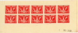[** SUP] F244, Antituberculeux, Le Feuillet De 10, Non Plié - Fraîcheur Postale. Rare - Cote: 550€ - Unused Stamps