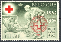 [** SUP] N° 582BA-Cu, Croix-Rouge Avec Surcharge Bilingue De 1941 Sans Numéro Au Dos. Fraîcheur Postale. Rare Et Non Rep - Otros & Sin Clasificación