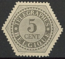 [* TB] TG8, 5c Gris Superbement Centré. Cote ++97€ - Timbres Télégraphes [TG]