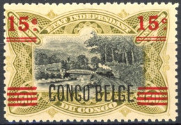 [** SUP] N° 87A, 15c/50c Surcharge CONGO BELGE - Cote: 210€ - Unused Stamps