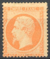 [* B/TB] N° 23, 40c Orange, Infime Clair En Dessous - Aspect TB - Cote: 3100€ - 1862 Napoleone III