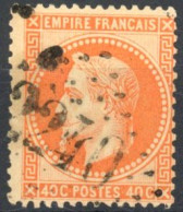 [O SUP] N° 31, 40c Orange - Cote: 25€ - 1863-1870 Napoleone III Con Gli Allori