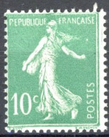 [** SUP] N° 188B-cu, 10c Vert Avec 'R' De République Brisé - 1903-60 Semeuse A Righe