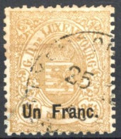 [O SUP] N° 36, UN FRANC - Obl Légère - Cote: 30€ - Autres & Non Classés