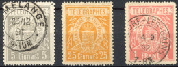 [*/O SUP] TG1/5, Les 3 Valeurs Existantes (dent 14x11.5) - Lot Superbe - Cote: 120€ - Télégraphes