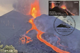 Spain 2022 - Erupcion Del Volcan Cumbre Vieja, La Palma Carte Maximum - Maximumkarten