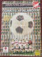 TURKEY - FINLAND ,EUROPA CUP  ,MATCH , SCHEDULE ,1998 - Match Tickets