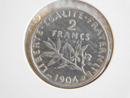 France 2 Francs 1904 SEMEUSE (771) Argent Silver - 2 Francs