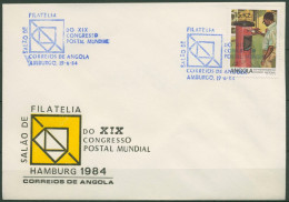 Angola 1983 Philatelistenkongress Hamburg'84 Briefkasten 689 Auf Brief (X60975) - Angola