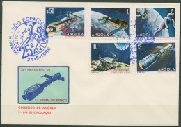 Angola 1986 25 Jahre Bemannte Raumfahrt 746/50 FDC (X60992) - Angola