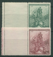Tschechoslowakei 1936 Dichter Karel Hynek Mácha 345/46 Lf Mit Falz - Unused Stamps