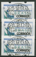 Brasilien 1993 Automatenmarken Satz 55900/66200/98900 ATM 5 S7 Gestempelt - Affrancature Meccaniche/Frama