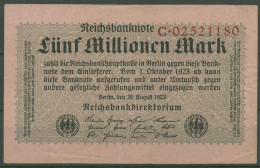 Dt. Reich 5 Millionen Mark 1923, DEU-117a Serie C, Gebraucht (K1234) - 5 Mio. Mark