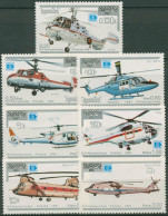 Kambodscha 1987 HAFNIA Hubschrauber 890/96 Postfrisch - Kambodscha