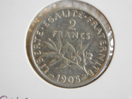 France 2 Francs 1905 SEMEUSE (772) Argent Silver - 2 Francs