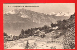 ZXR-18  Huémoz Sur Ollon Et Les Alpes Valaisannes. Borloz Sans Numéro. Circulé 1912 - Ollon