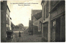 29 - B59177CPA - CHATEAUNEUF DU FAOU - Rue Du Cimetière - église - Très Bon état - FINISTERE - Châteauneuf-du-Faou