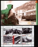 Montenegro 2008 100 Years Anniversary Railway Locomotive Trains Transportation, Booklet MNH - Montenegro