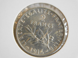 France 2 Francs 1914 SEMEUSE (778) Argent Silver - 2 Francs