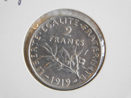 France 2 Francs 1919 SEMEUSE (785) Argent Silver - 2 Francs