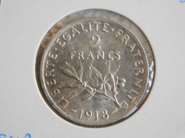 France 2 Francs 1918 SEMEUSE (784) Argent Silver - 2 Francs