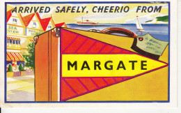 CC21.  Postcard. Arrived Safely, Cheerio From Margate - Margate