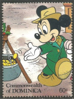 308 Dominica Disney Mickey Pièce Monnaie Or Gold Coins MNH ** Neuf SC (DMN-89) - Minerales