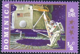 308 Dominica Alunissage Moon Landing MNH ** Neuf SC (DMN-8a) - Other (Sea)