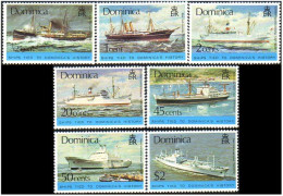 308 Dominica Bateaux Ships Schiff MNH ** Neuf SC (DMN-4c) - Sonstige (See)