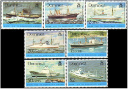 308 Dominica Bateaux Ships Schiff MNH ** Neuf SC (DMN-4b) - Dominique (1978-...)