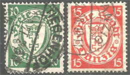 296 Danzig 1924 Armoiries Coat Of Arms Lion Lowe Leone (DAN-52) - Briefmarken