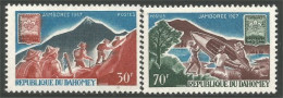 294 Dahomey Scouts Jamboree 1967 Escalade Mountain Climbing Canot Bateau Boat MNH ** Neuf SC (DAH-61) - Unused Stamps