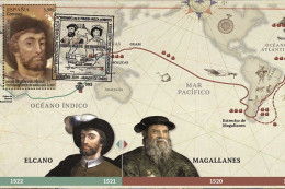 Spain 2019 - Joint Issue Spain-Portugal, 5th Centenary Of The Magellan-Elcano Carte Maximum - Maximumkarten