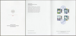 Bund: Minister Card - Ministerkarte Typ VII , Mi-Nr. 3644-47 ESST: " Dauerserie Welt Der Briefe - Seebriefrose... "    X - Covers & Documents