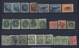 24x Used Newfoundland Older Stamps Guide Value = $127.00 - 1865-1902