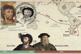 Spain 2019 - Joint Issue Spain-Portugal, 5th Centenary Of The Magellan-Elcano Carte Maximum - Maximumkarten