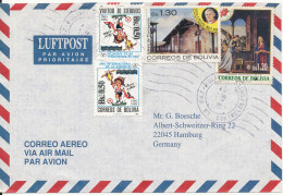 Bolivia Air Mail Cover Sent To Germany 28-8-1996 - Bolivia