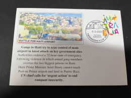 8-3-2024 (2 Y 27) Gangs Battles For The Haiti Airport - Haiti PM Land In Puerto Rico - Haïti