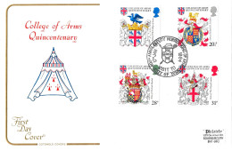 1984 Heraldry (2) Addressed FDC Tt - 1981-1990 Em. Décimales