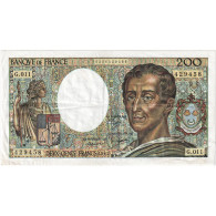 France, 200 Francs, Montesquieu, 1982, G.011, TTB, Fayette:70.2, KM:155a - 200 F 1981-1994 ''Montesquieu''