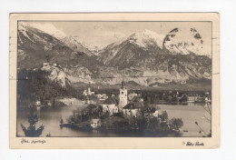 1939. KINGDOM OF YUGOSLAVIA,SLOVENIA,BLED LAKE,POSTCARD,USED - Jugoslawien