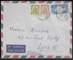 Libya. Stamps Sc. 177, 179, 185 On Air Mail Letter, Sent From Sebha, Libya At 20.03.1960 To France. - Libia